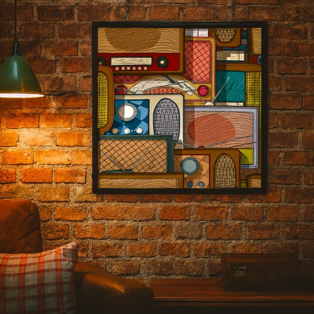 Vintage Radios Poster (Skapare uppladdad)