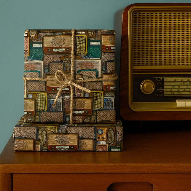 Vintage Radios Presentpapper (Skapare uppladdad)