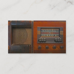 Vintage radiosände visitkort