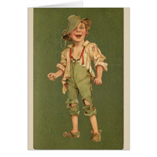 Vintage - Ragamuffin Boy Hälsningskort