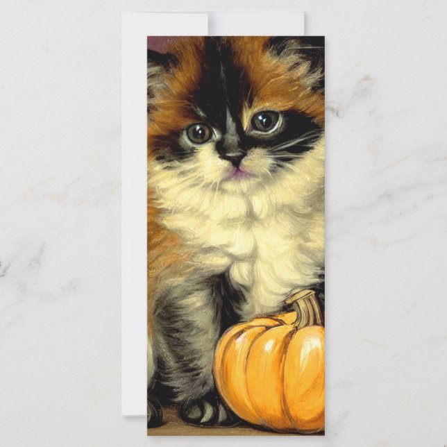 Vintage Ragdoll Halloween-kort (Framsida)