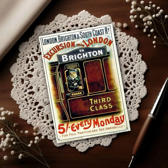 Vintage Rail Excursion Advertising Vykort (Skapare uppladdad)