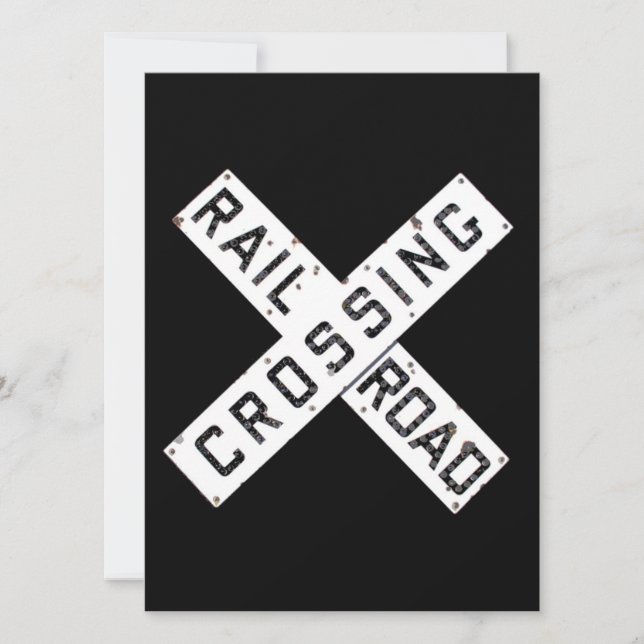 Vintage Railroad Crossbuck (Framsida)