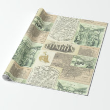 Vintage Railroad Newspaper Advertisements Collage