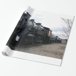 Vintage Railroad Steam Tåg Presentpapper