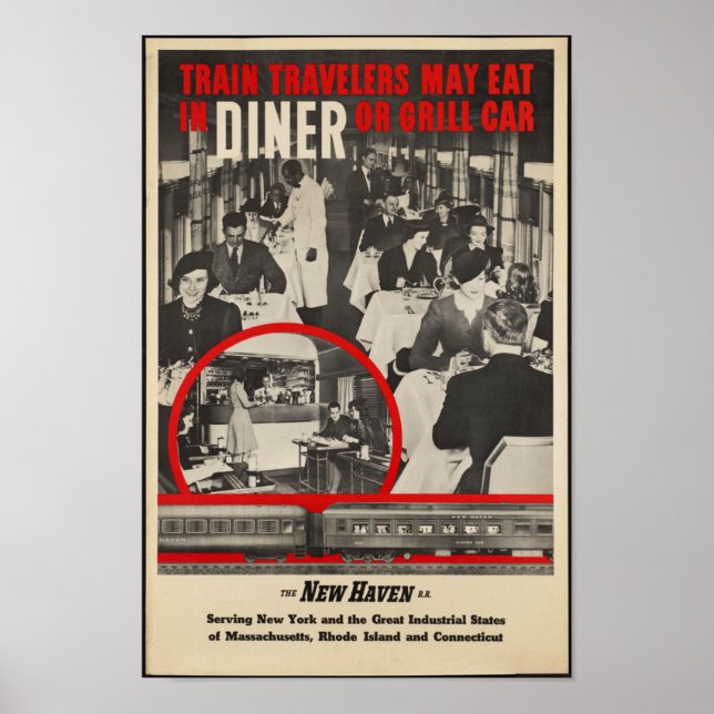 Vintage Railroad Travel Poster (Framsidan)