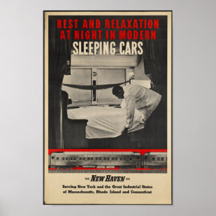 Vintage Railroad Travel Poster