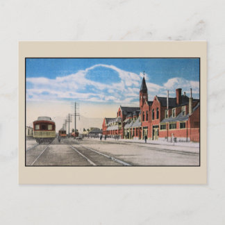 Vintage Railroad Union Station Ogden Utah Vykort