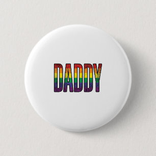 Vintage Rainbow Daddy Pride Typografi T-Shirt_1 Knapp
