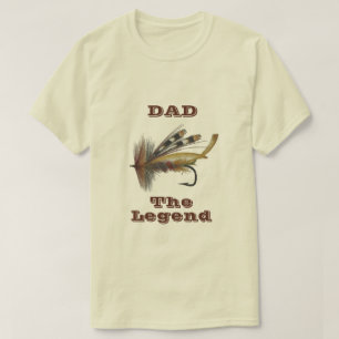 Vintage Rainbow Fly for the Fishing Legend Pappa T T Shirt