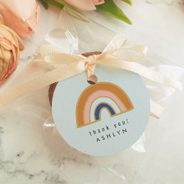 Vintage Rainbow Gåvor Etiketter
