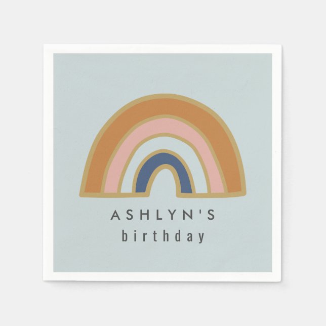Vintage Rainbow Pappersservett (Framsidan)
