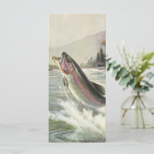 Vintage Rainbow Trout Fisherman Fisherman Fishing