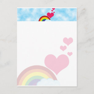 Vintage Rainbow Vykort