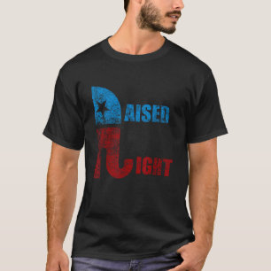 Vintage Raising Höger Republican Elephant Pro Trum T Shirt