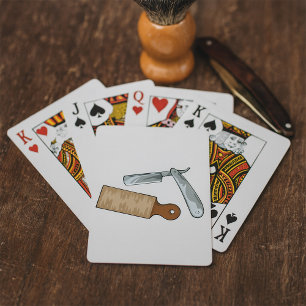 Vintage Rak Razor and Strop Barber Shop Casinokort
