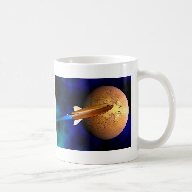 vintage raket kaffemugg (Höger)