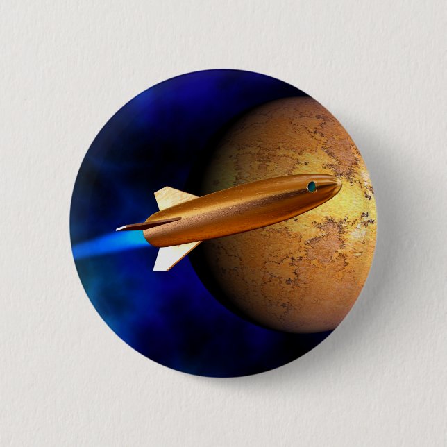 vintage raket knapp (Framsida)