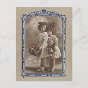 Vintage Ram Adsible Girls Vykort