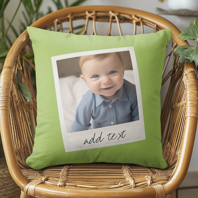 Vintage Ram Anpassningsbar Photo Lime Green Kudde (Custom Photo Pillow)