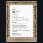 Vintage Ram Ethnic Motif Bröllop Menu<br><div class="desc">Vintage Ram Ethnic Motif Bröllop Menu</div>