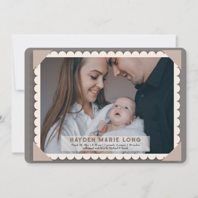 Vintage Ram födelsemeddelande Meddelande (Framsida)