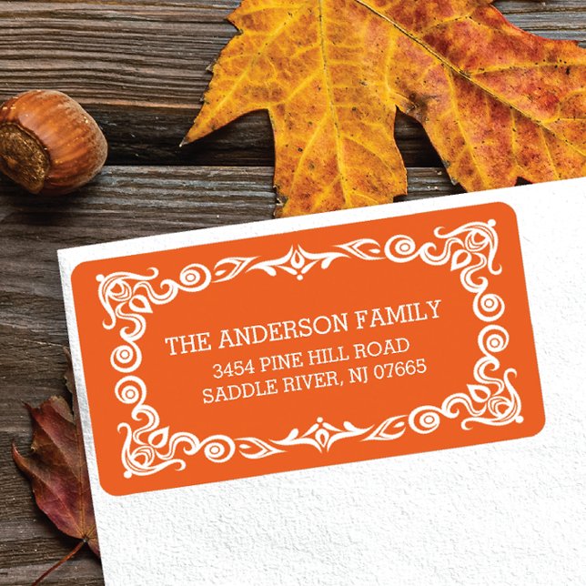 Vintage Ram Halloween Returadress Adressetikett (Skapare uppladdad)