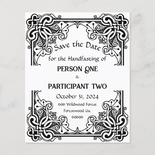 Vintage Ram handtag eller Bröllop Anpassningsbar (Framsida)