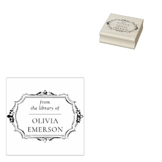 Vintage Ram Personlig Lärare Bok Frimärke Stämpel