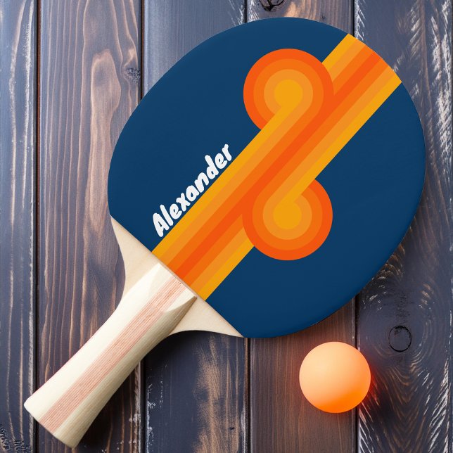 Vintage Rand-slinga med Namn Pingisracket (Skapare uppladdad)