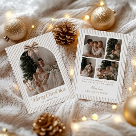 Vintage-ränder Boho-slinga Band 5 Foto Julkort