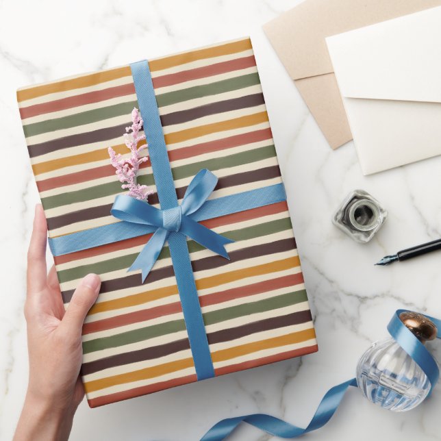 Vintage Ränder Presentpapper (Gifting)