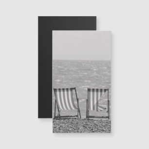 Vintage randiga strandstolar