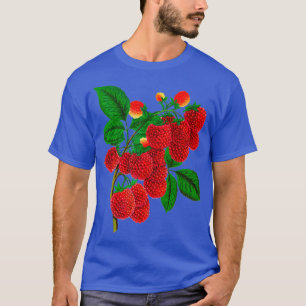 Vintage Raspberry Botanical Illamation T Shirt
