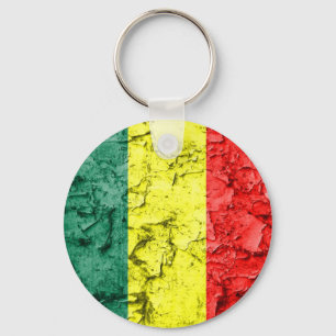 Vintage rasta flagga nyckelring