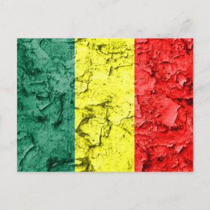 Vintage rasta flagga vykort