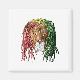 Vintage Rasta Reggae Lejon Magnet