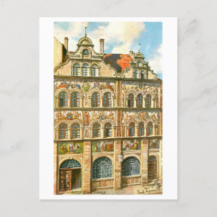 Vintage Rathaus Konstanz Tyskland Vykort