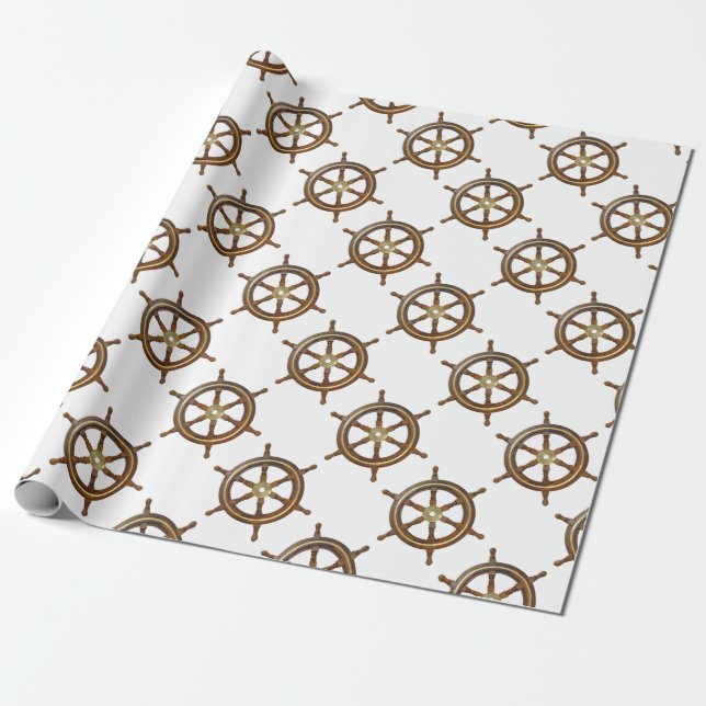 Vintage Ratt från skepp Presentpapper (Utrullad)