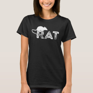 Vintage Råtta Rodent Animal Råtta Owner Mouse Rått T Shirt