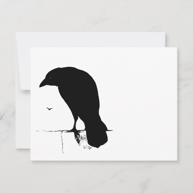 Vintage Raven - Anpassade Goth Kråkas Ravens (Framsida)