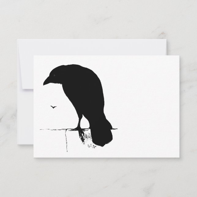 Vintage Raven - Anpassade Goth Kråkas Ravens (Framsida)