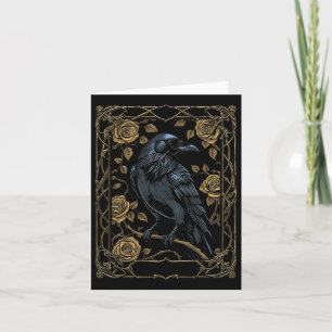 Vintage Raven Tarot-kort Gotisk Wicca Pagan Häxa Kort
