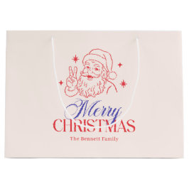 Vintage Red and Blue jultomten