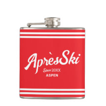 Vintage Red Apres Ski Anpassningsbar Ski Resort &