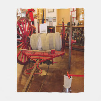 Vintage Red Big Wheel Fire Hose Reel Fleecefilt