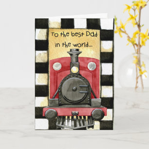Vintage Red Black Fars dag Kort