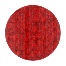 Vintage Red Blommigt Art