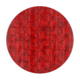 Vintage Red Blommigt Art