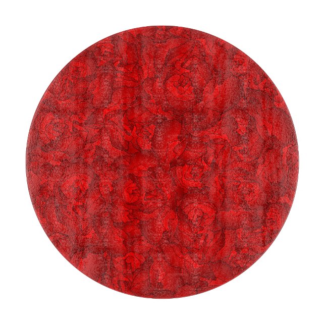 Vintage Red Blommigt Art (Framsidan)